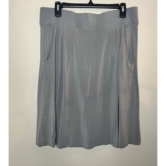 J. Crew gray jersey knit flowy Size Large - Picture 1 of 5